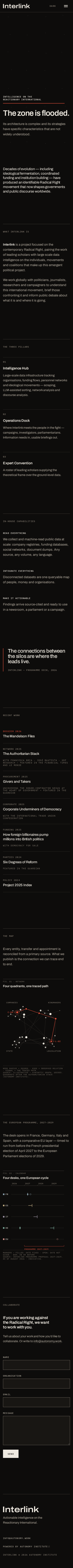 The redesigned home page on a phone