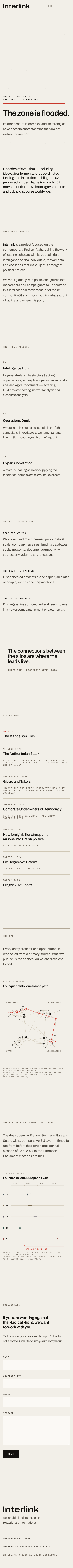 The redesigned home page on a phone