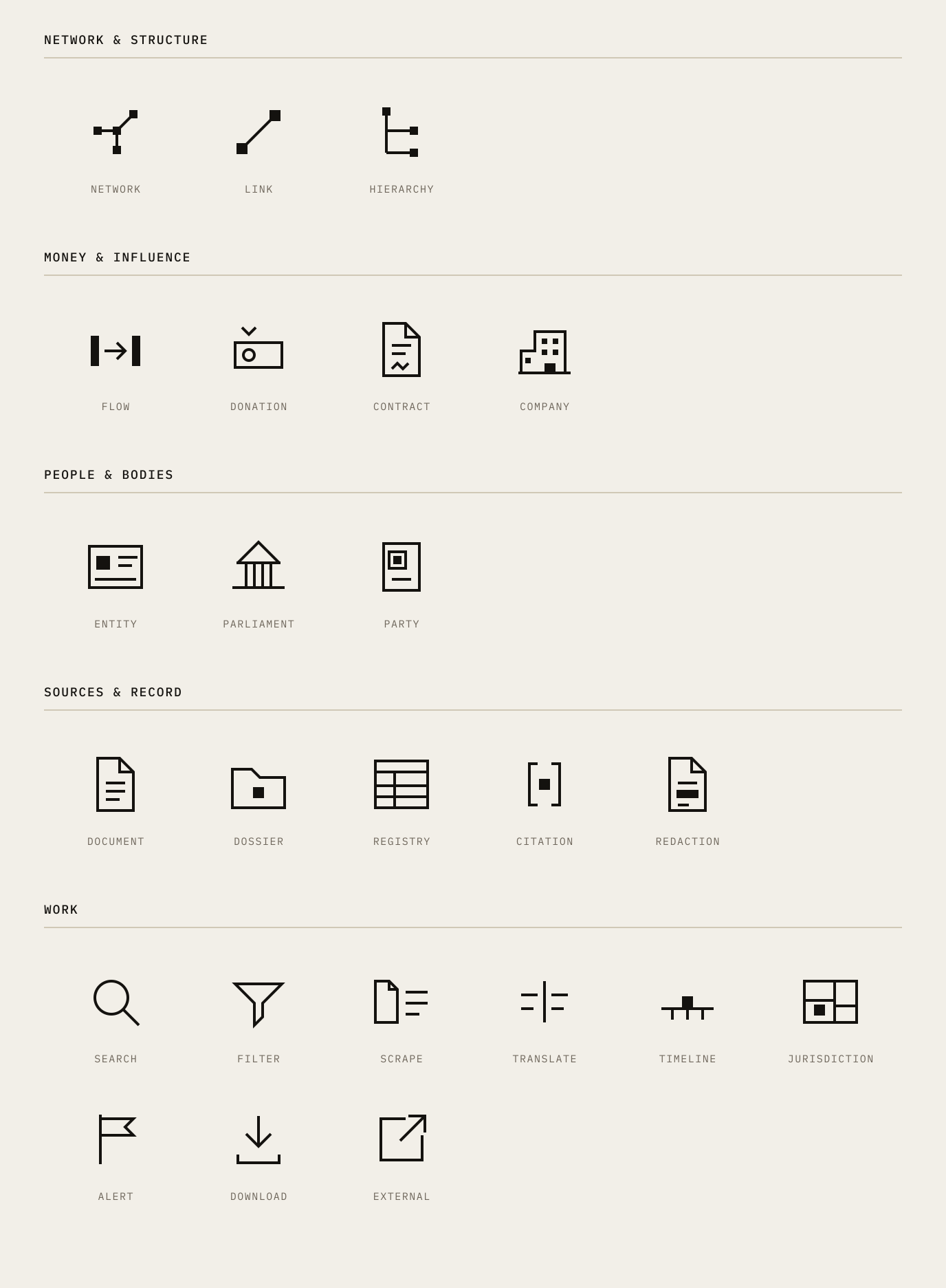 The icon set